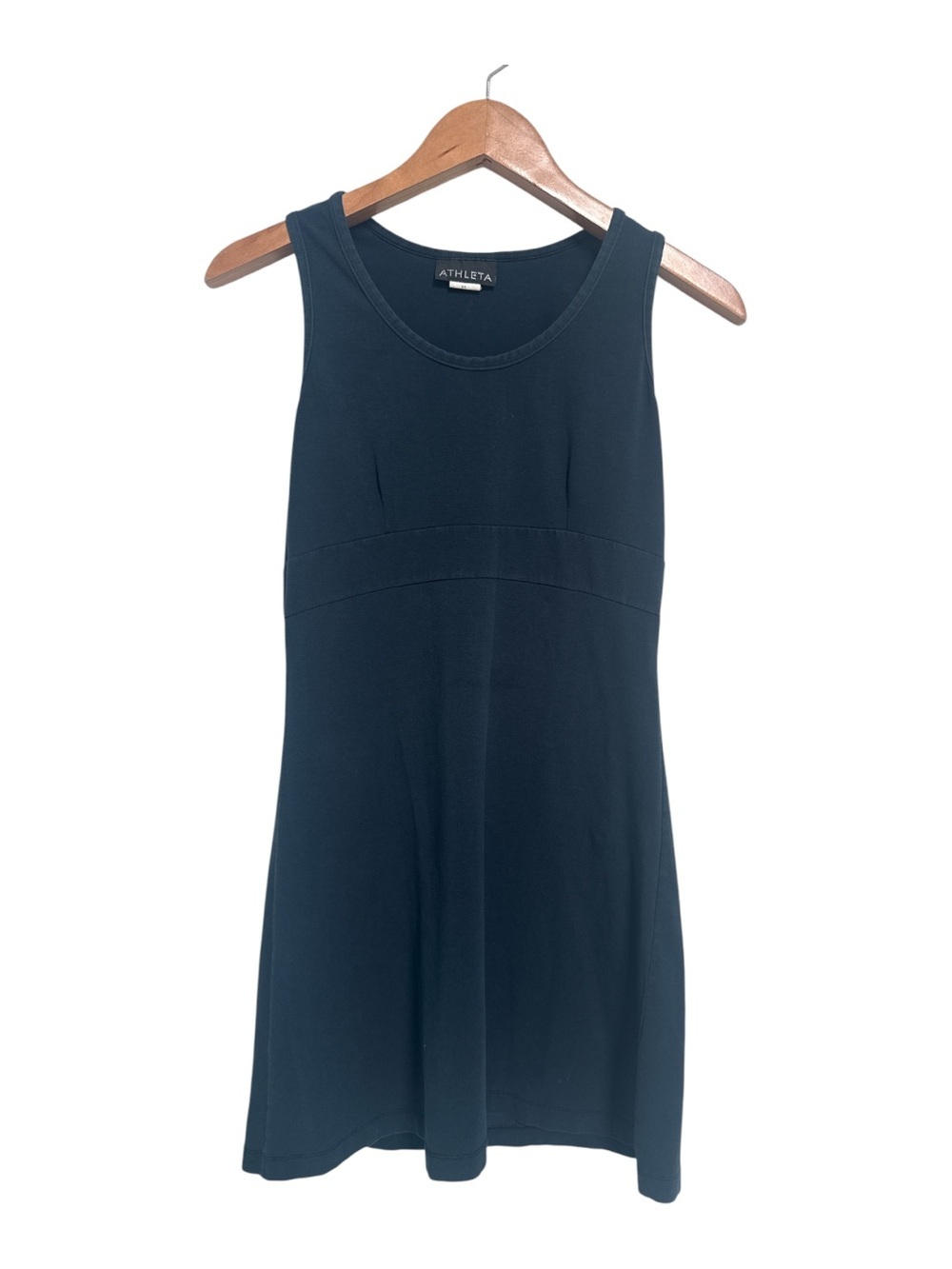 Athleta Slate Blue Sleeveless Fit & Flare Dress